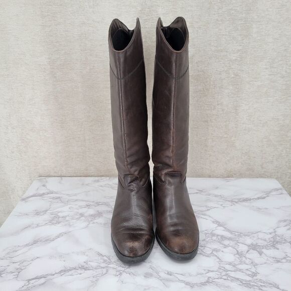 Blondo Canadian Knee High Brown Pull On Riding Boots Women's Size 7.5B - Picture 6 of 15